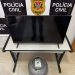 Polícia Civil recupera TV e botijão de gás furtados; suspeitos responderão em liberdade