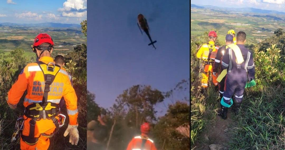 Homem morre em acidente de paraglider; vídeo mostra trecho do resgate