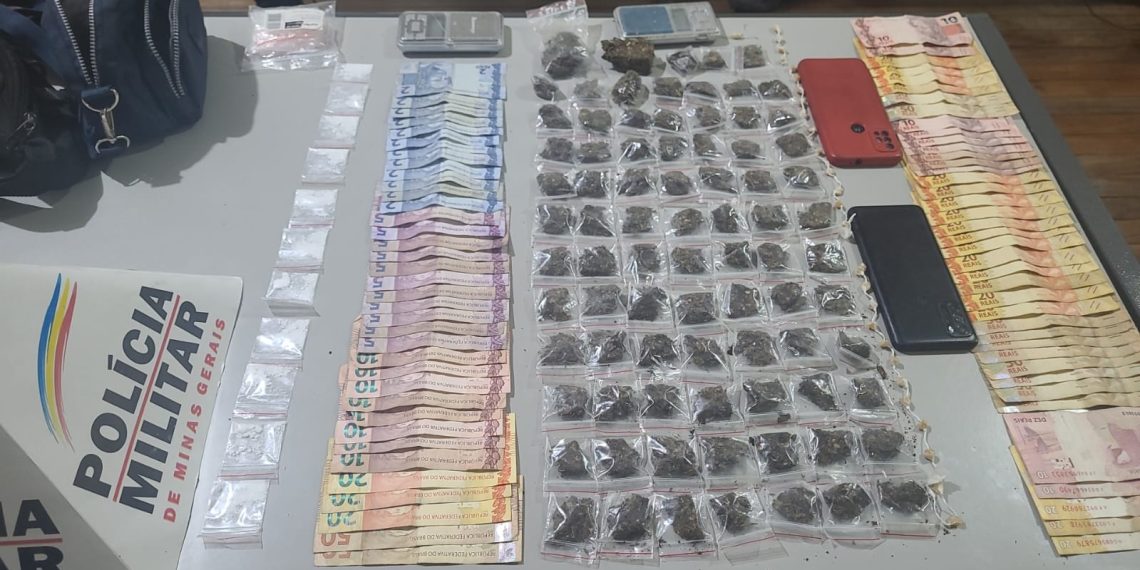 PM prende suspeitos e apreende grande quantidade de drogas em Poços de Caldas