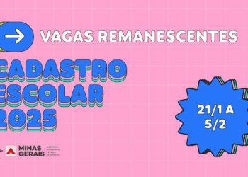 Cadastro Escolar 2025: inscrições para vagas remanescentes em Minas começam nesta terça-feira (21/1)