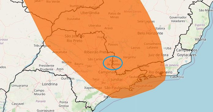 ALERTA: previsão de chuvas intensas para Poços e região no fim de semana