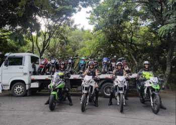Demutran e PM apreendem 10 motocicletas em operação conjunta em Poços de Caldas
