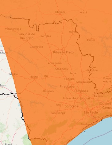 INMET emite alerta de tempestade para Poços de Caldas nesta segunda (03)