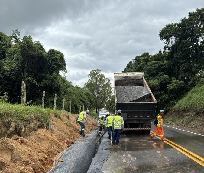 EPR Sul de Minas intensifica obras na MG-455 visando melhorar a segurança da via; confira programação das obras