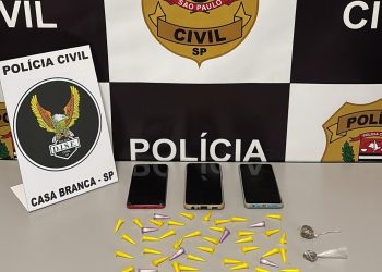 Adolescentes são apreendidos e jovem é preso por tráfico de drogas em Tambaú