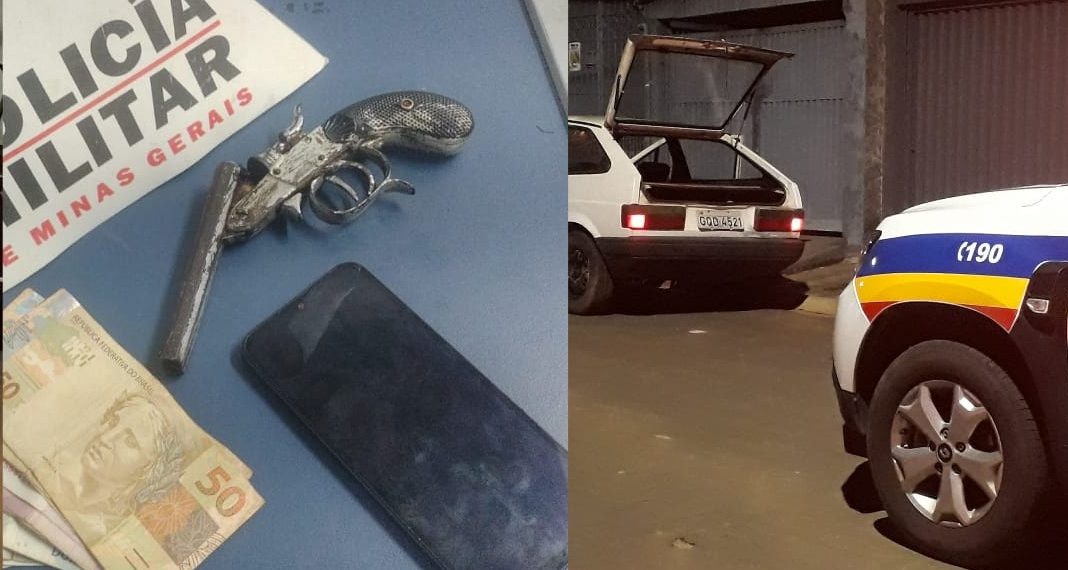 Adolescente é apreendido após tentar descartar arma de fogo na Zona Sul de Poços