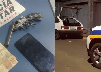 Adolescente é apreendido após tentar descartar arma de fogo na Zona Sul de Poços