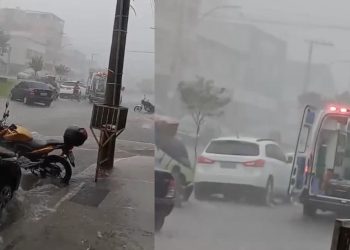 VÍDEO: motociclista fica ferido em acidente na Zona Oeste de Poços de Caldas