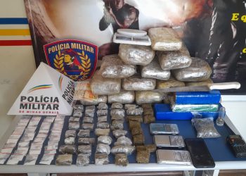 URGENTE: PM de Poços apreende mais de R$ 200 mil em drogas; um suspeito foi preso