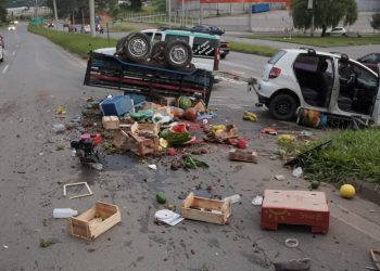 Acidente no trevo do Parque Pinheiros deixa motorista ferido