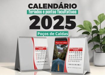 Prefeitura de Poços divulga calendário de feriados e pontos facultativos para 2025