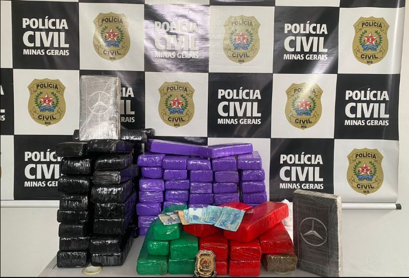 Polícia Civil prende traficante e apreende 57KG de maconha e 2KG de cocaína