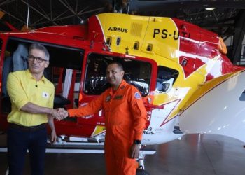 Corpo de Bombeiros do Sul de Minas recebe novo helicópeto de resgate