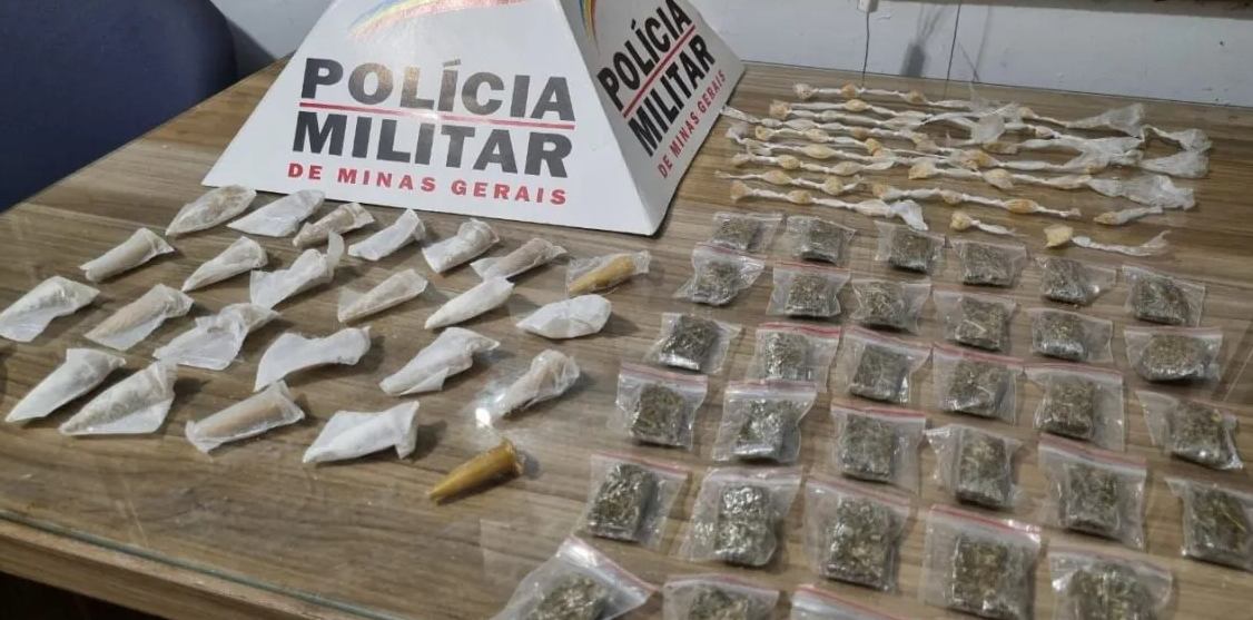 Traficante andando de bicicleta é preso em flagrante com grande quantidade de drogas