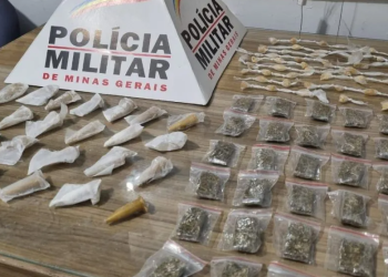 Traficante andando de bicicleta é preso em flagrante com grande quantidade de drogas