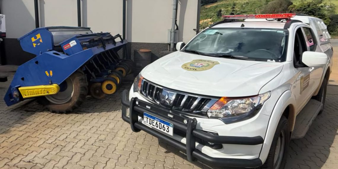 Operação Campo Seguro recupera plantadeira furtada avaliada em R$70 mil