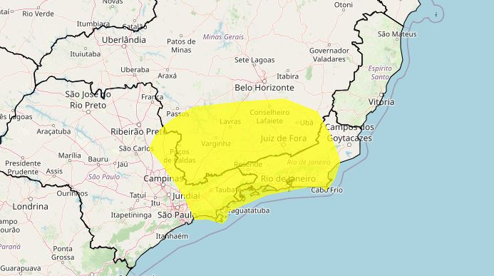 PREVISÃO DO TEMPO: a semana começa com chuvas no Sul de Minas