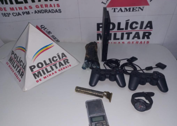 Jovem é preso por furto de motocicleta e materiais em Andradas