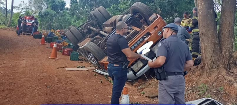 Motorista de caminhão morre após acidente entre Poços de Caldas e São Sebastião da Grama