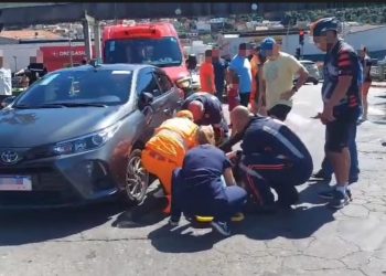 Acidente: ciclista é atropelada na Avenida João Pinheiro