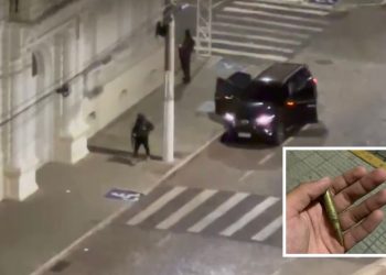 Vídeo: Criminosos fortemente armados atacam agência bancária e quartel da PM em Guaxupé