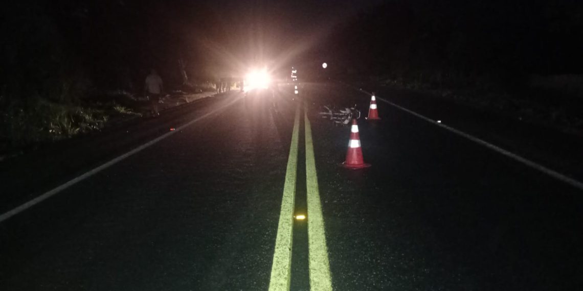Pedestre morre atropelado por moto ao atravessar a BR-459, em Santa Rita do Sapucaí