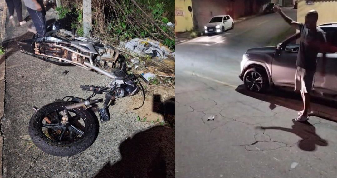 VÍDEO: moto fica irreconhecível após acidente em Poços de Caldas