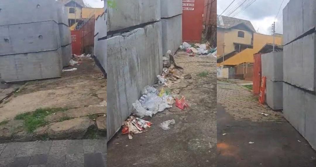 Aduelas deixadas há dois anos em avenida de Poços geram reclamações