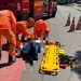 Motocilcista é atropelado por um carro em cruzamento na cidade de Alfenas