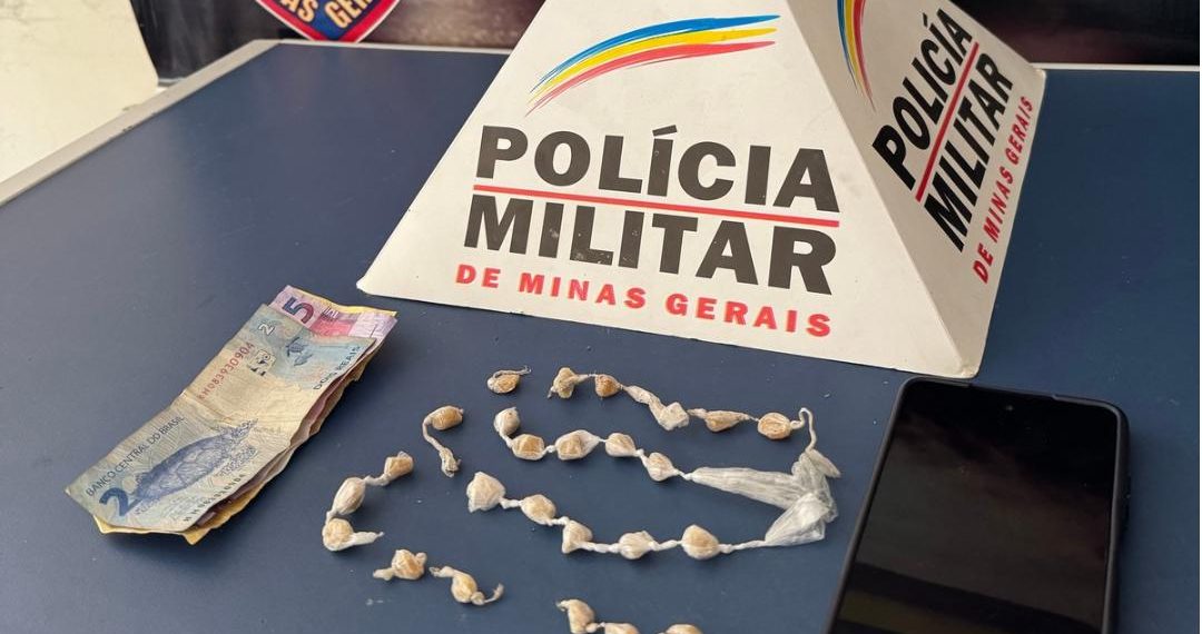 Polícia Militar prende suspeito de tráfico de drogas no bairro Cascatinha