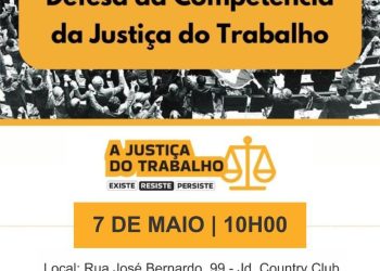Poços de Caldas participa de mobilização nacional em defesa da competência da Justiça do Trabalho