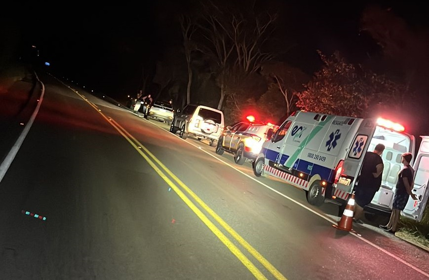 Pedestre morre após ser atropelado na MG-455 em Andradas