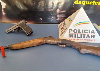 PM prende dono de açougue por posse ilegal de arma de fogo em Poços de Caldas