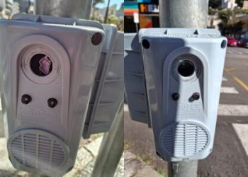 Botoeiras sonoras para deficientes visuais na área central de Poços são alvo de vandalismo