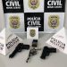 Polícia Civil prende homem por posse ilegal de arma e munições