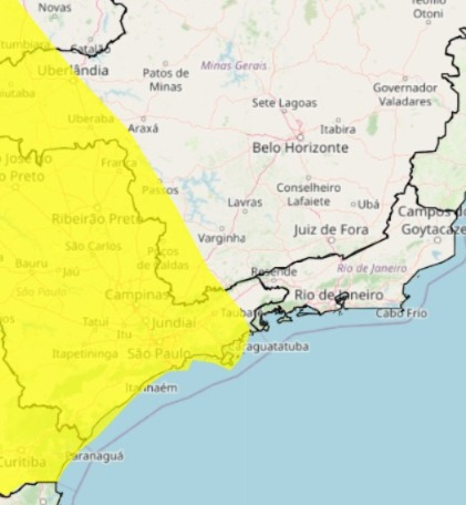 CHUVAS INTENSAS: INMET emite alerta para Poços e Sul de Minas