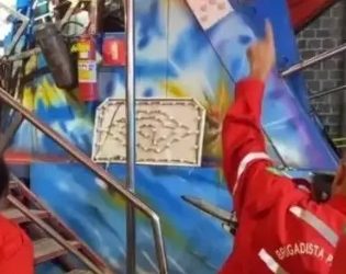 Após acidente, Corpo de Bombeiros realiza nova vistoria técnica nos brinquedos da Festa de São Benedito de Poços de Caldas