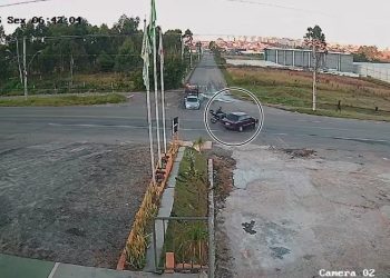 Vídeo mostra exato momento de acidente que vitimou motociclista na Wenceslau Braz em Poços