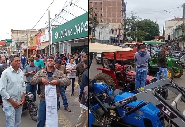 Moradores fazem manifestação reivindicando segurança na zona rural de Campestre