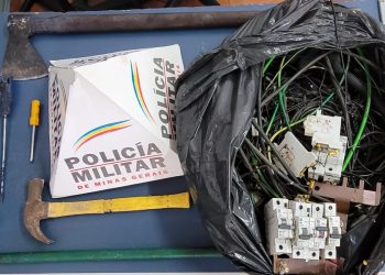Homem é preso em flagrante por furto de materiais elétricos em Poços de Caldas