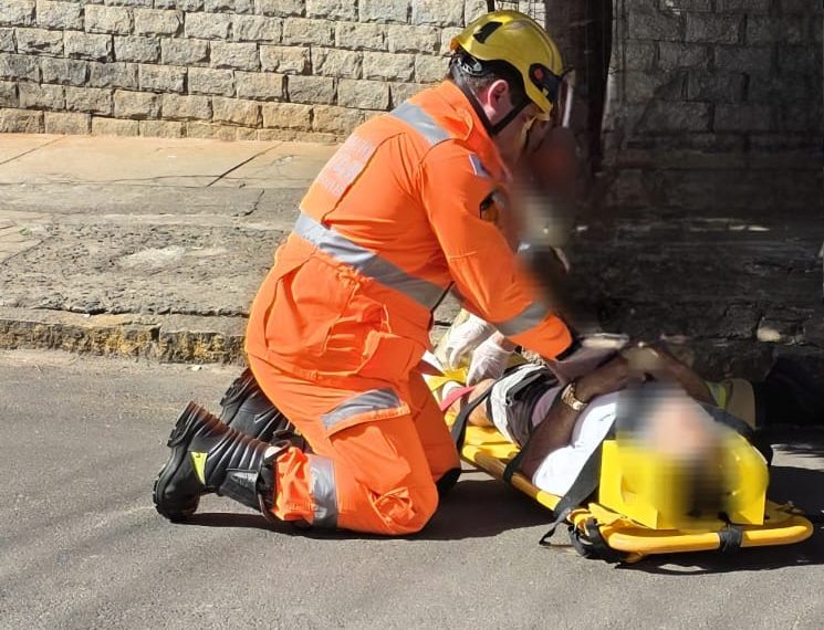 Idoso sofre lesão na bacia após atropelamento no Sul de Minas