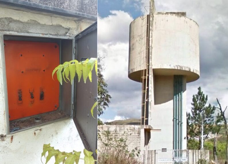 Estação Elevatória de Água Tratada é alvo de vandalismo em Poços de Caldas