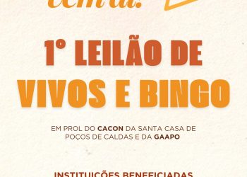 1º Leilão de Vivos e Bingo acontece neste final de semana em Poços de Caldas
