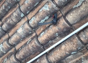 Polícia Penal recupera tornozeleira eletrônica que foi arremessada em telhado de casa no Jardim dos Estados em Poços