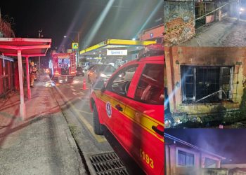 Incêndio em residência mobiliza equipe do Corpo de Bombeiros em Poços