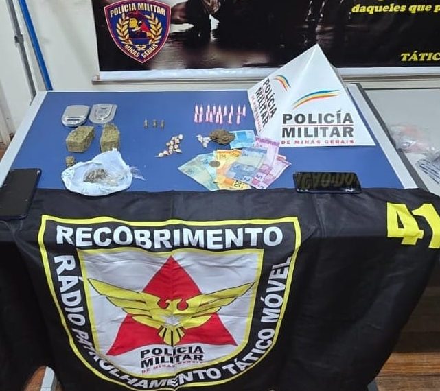 Homem é preso com drogas no bairro Santa Rita em Poços de Caldas