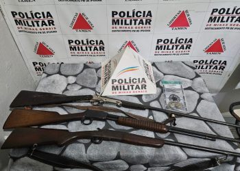 Polícia Militar apreende armas na zona rural de Ipuiúna