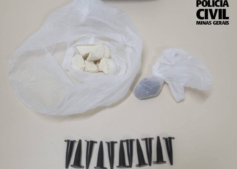PCMG prende jovem por tráfico de drogas em Machado