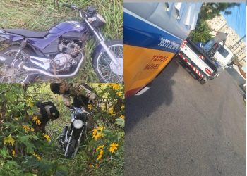 Moto furtada é localizada pela PM em matagal na zona leste de Poços de Caldas
