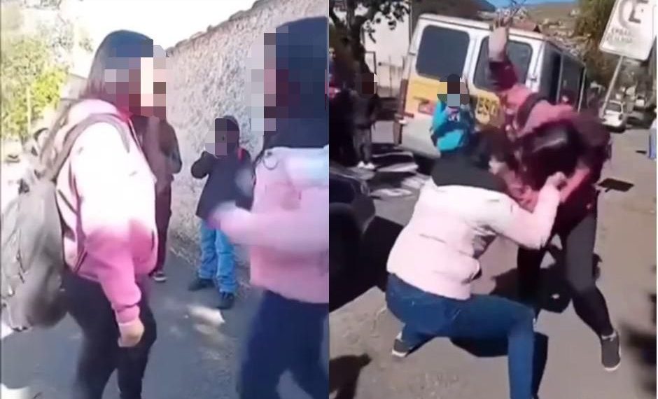 VÍDEO: briga entre adolescentes é registrada em frente à escola em Poços